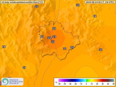 Az újabb trópusi éjszaka a fővárosban rekordot hozott (2023.08.24.)