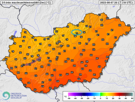 Hűvös idő, hűvös rekord (2023.08.07.)