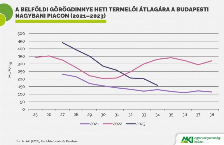 Nőtt a görögdinnye termőterülete és termésmennyisége is