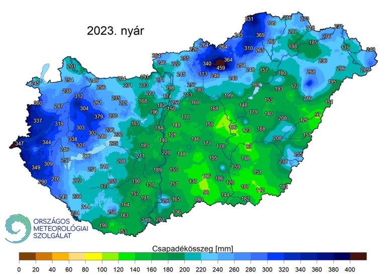 Meleg, többfelé csapadékos nyár - előzetes elemzés