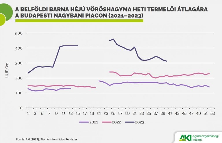 24 százalékkal csökkent a vöröshagyma importja