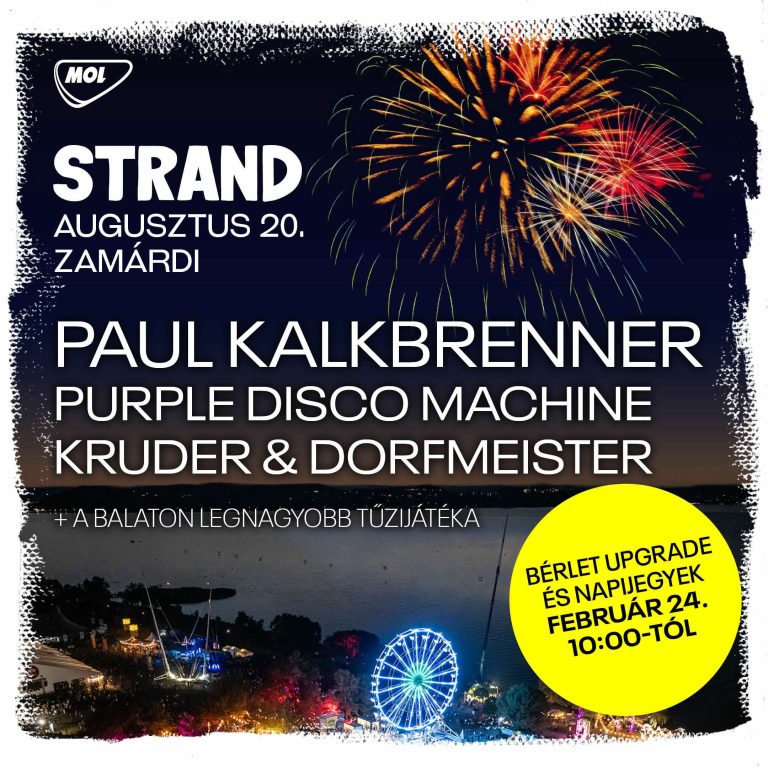 Paul Kalkbrenner, Purple Disco Machine és a Kruder & Dorfmeister páros érkezik Zamárdiba