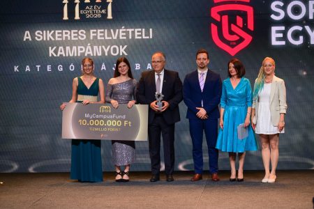Ünnepelt a Soproni Egyetem: az intézmény kapta az Év Egyeteme 2025 Díjat „sikeres felvételi kampányok” kategóriában