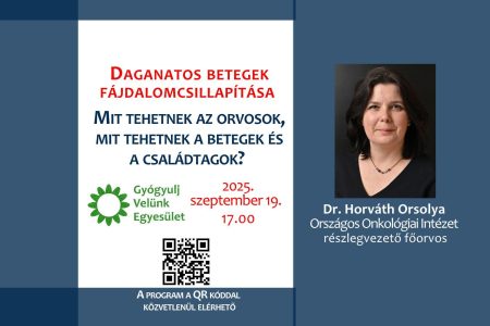 A daganatos fájdalom enyhíthető, nem szabad beletörődni!