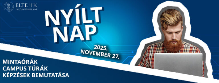 Nyílt Nap az ELTE Informatikai Karán november 27-én