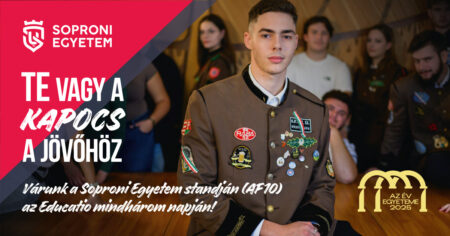 Egyedi szakok, zöld szemlélet, sokszínű képzési kínálat - A Soproni Egyetem vár az Educatio Kiállításra és a második nyílt napra