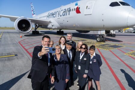 Elindult az American Airlines Budapest–Philadelphia járata