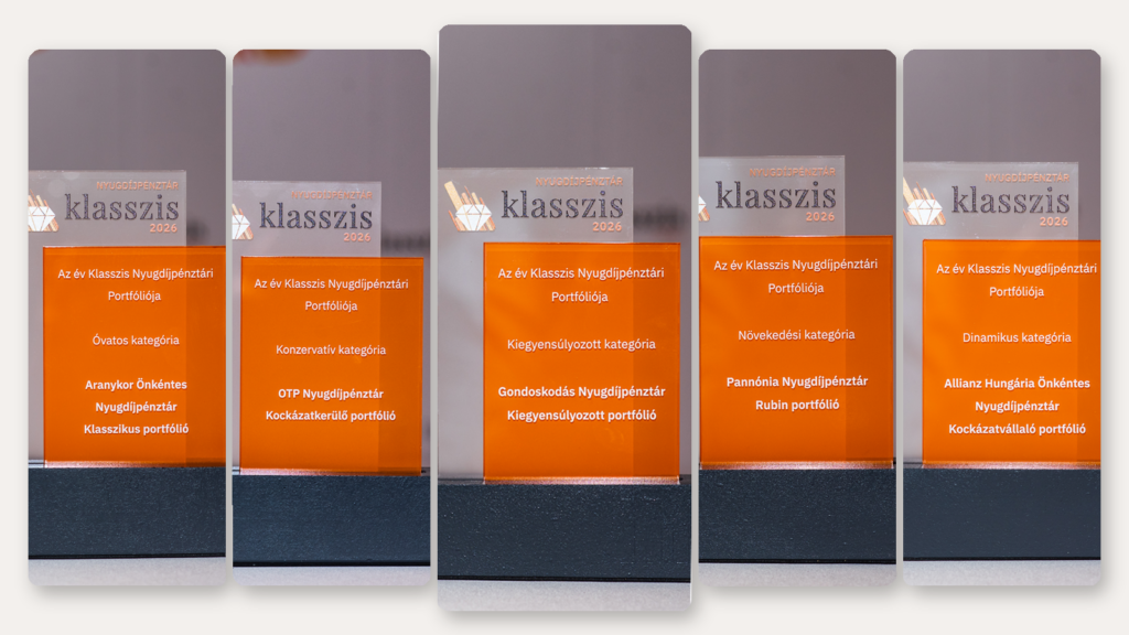 Nyugdíjpénztári toplista: kihirdették a Klasszis 2026-os díjazottjait Nyugdíjpénztári toplista: kihirdették a Klasszis 2026-os díjazottjait
